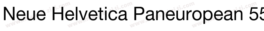 Neue Helvetica Paneuropean 55 Roman字体转换